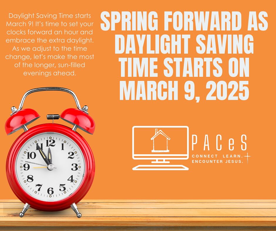 Don’t forget that daylight savings time starts on Sunday! Please adjust your clocks accordingly and prepare if this impacts you in your time zone as well!