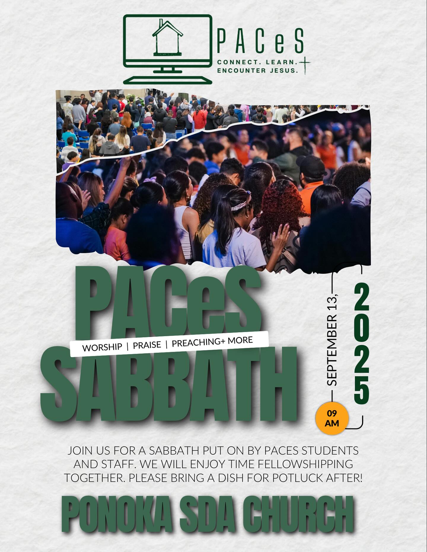 Join us this Sabbath September 13, 2025 for the PACeS Sabbath at Ponoka SDA Church! PACeS students will be part of the service and there will be a fellowship meal after (please bring a vegetarian dish to share!). See you there! 6230 57 Ave Ponoka. Check out their website for live streaming. https://ponokaab.adventistchurch.org/