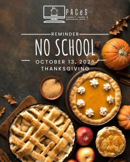 Don’t forget we have no school on Monday October 13!