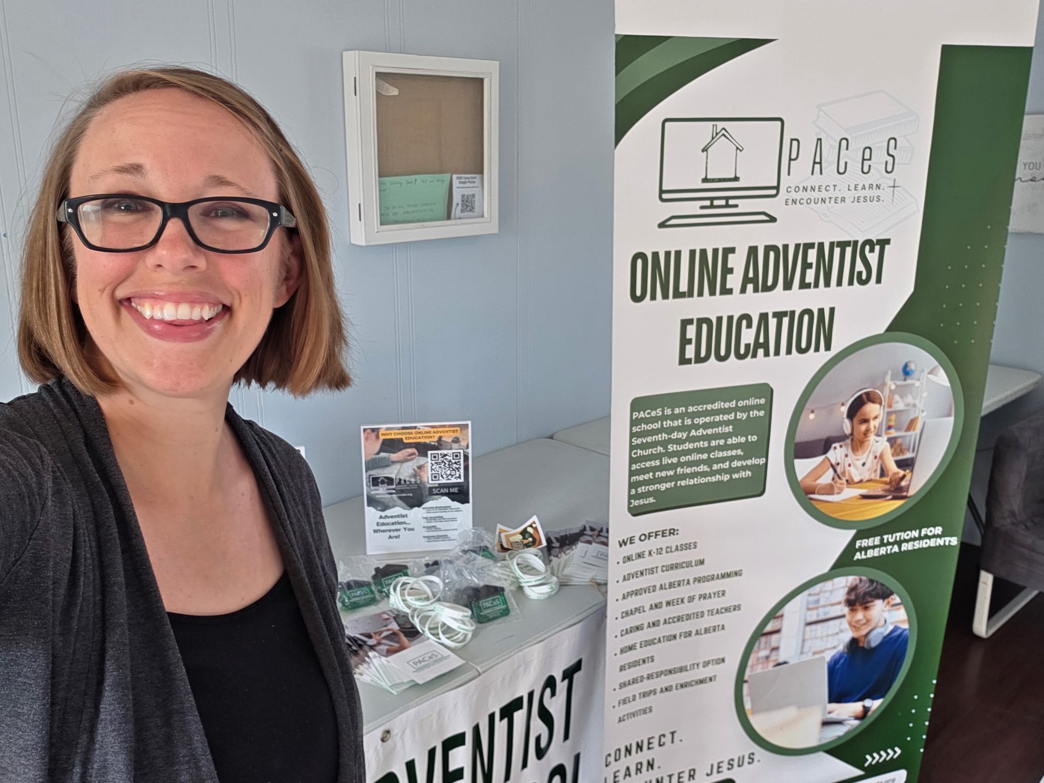 Mrs. Campbell is at @camp_pugwash for the Maritimes Camp Meeting! Come visit her at the Education Building everyday from 6:30-7:30!